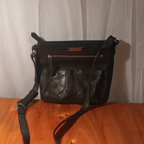 Cole Haan Black Leather Crossbody Bag - Picture 1 of 14